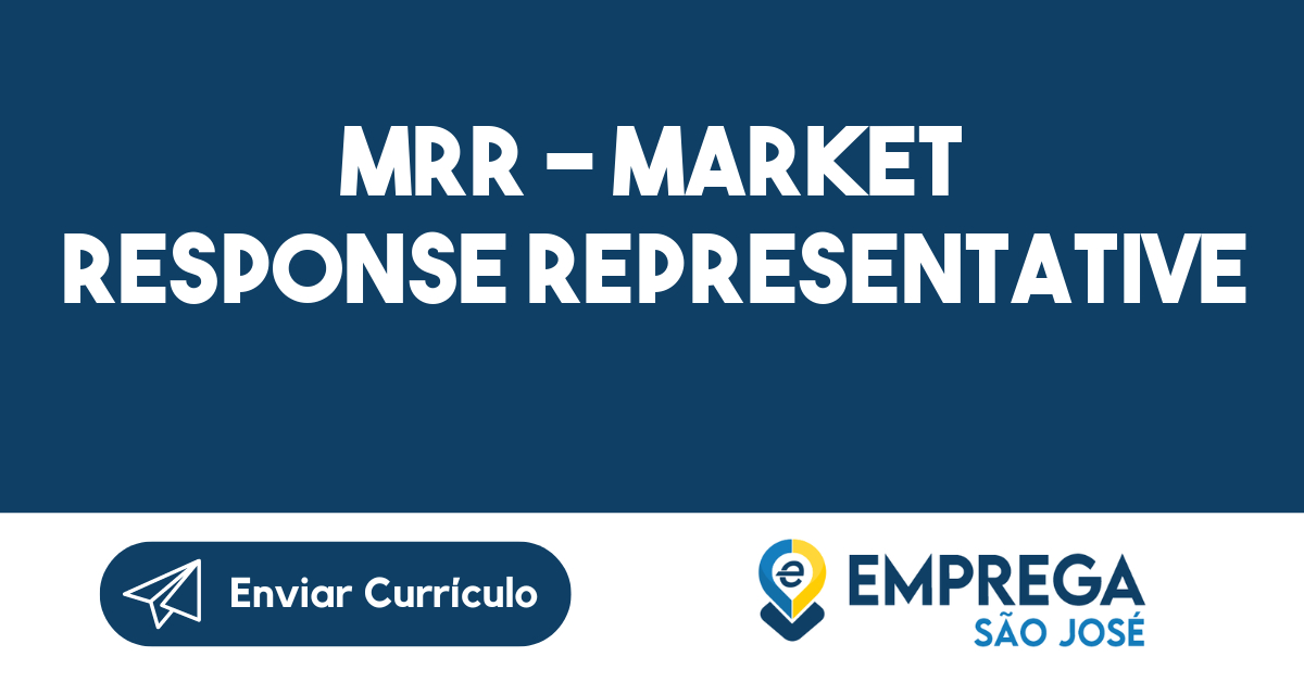 MRR - Market Response Representative-Jacarei - SP 5