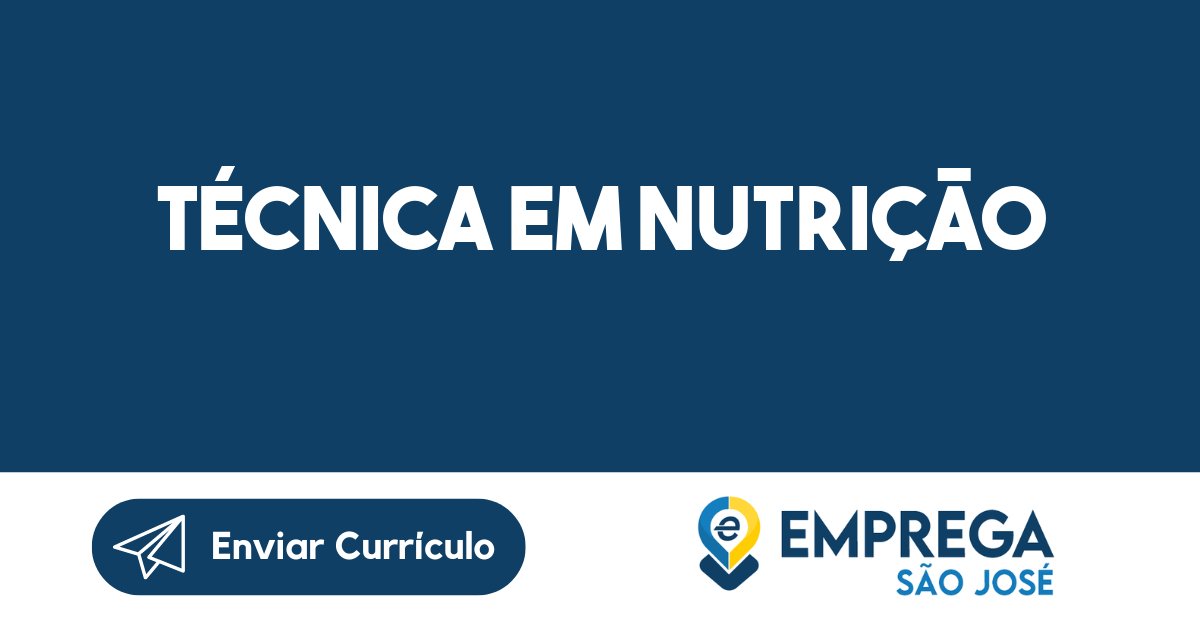 Técnica em nutrição-São José dos Campos - SP 3