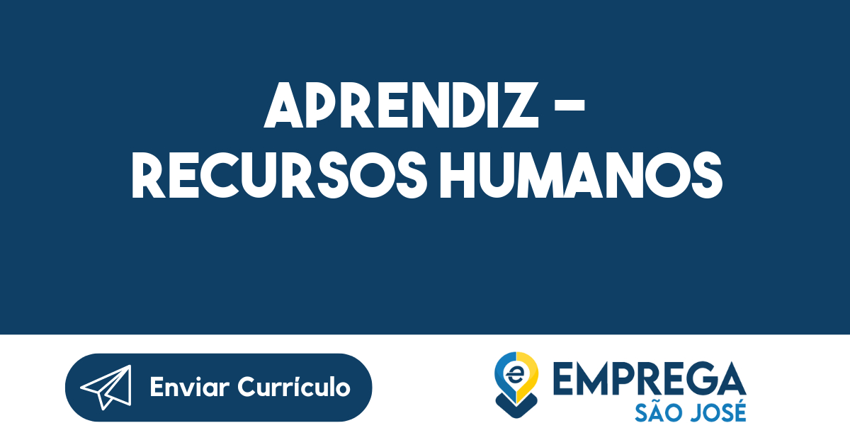 Aprendiz - Recursos Humanos-São José dos Campos - SP 177