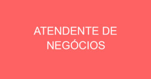 ATENDENTE DE NEGÓCIOS 9