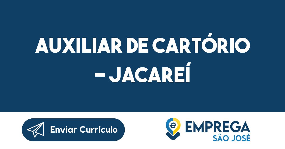 AUXILIAR DE CARTÓRIO - JACAREÍ-Jacarei - SP 111