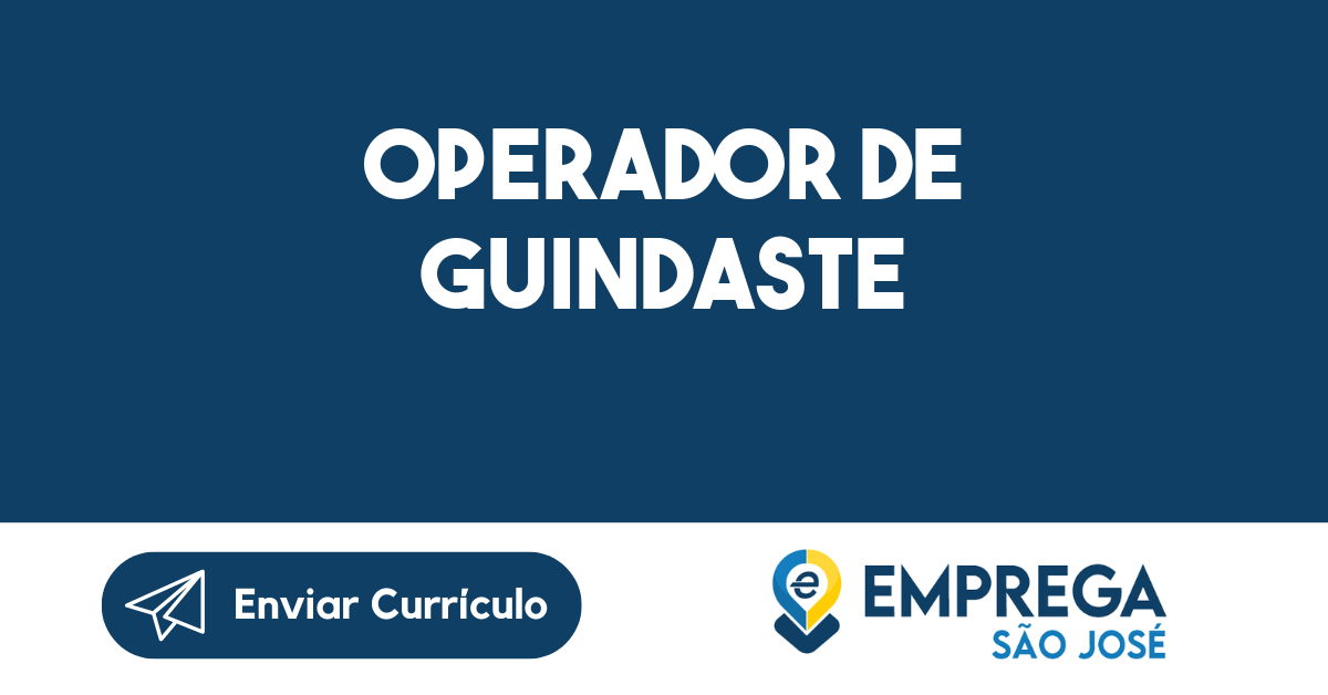 OPERADOR DE GUINDASTE-Caçapava - SP 187