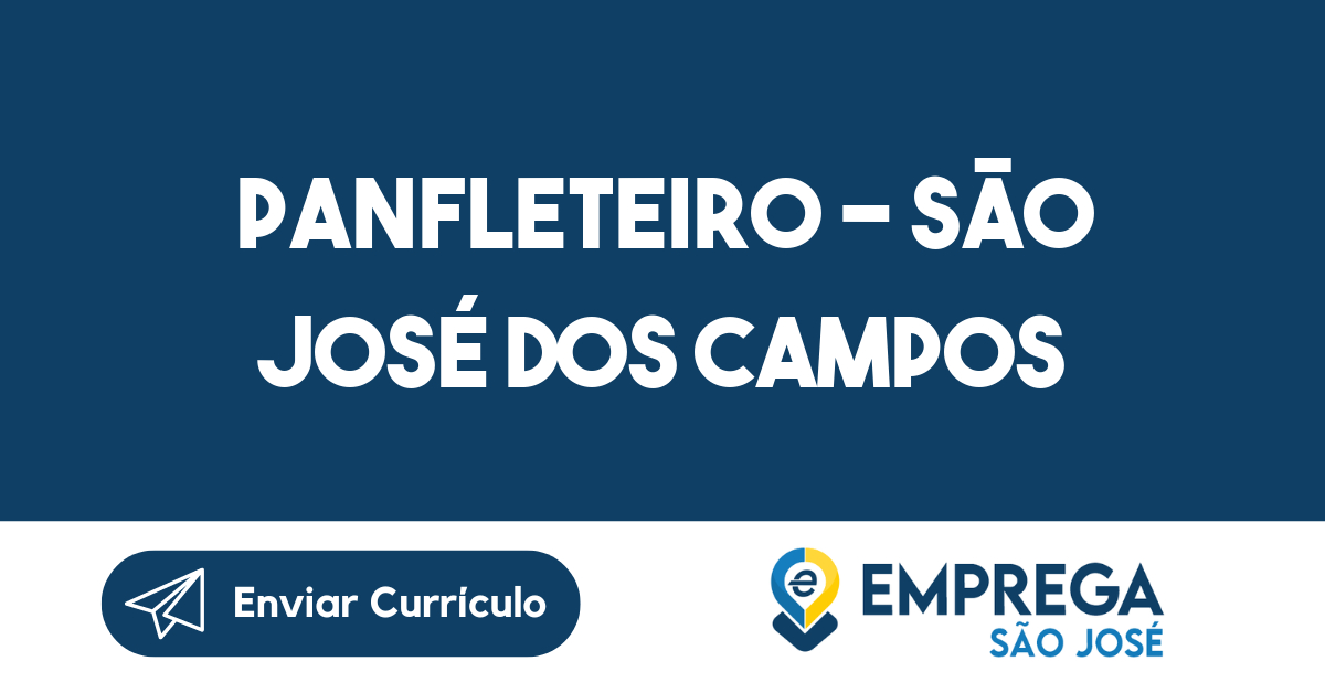 Panfleteiro - SÃO JOSÉ DOS CAMPOS-São José dos Campos - SP 1