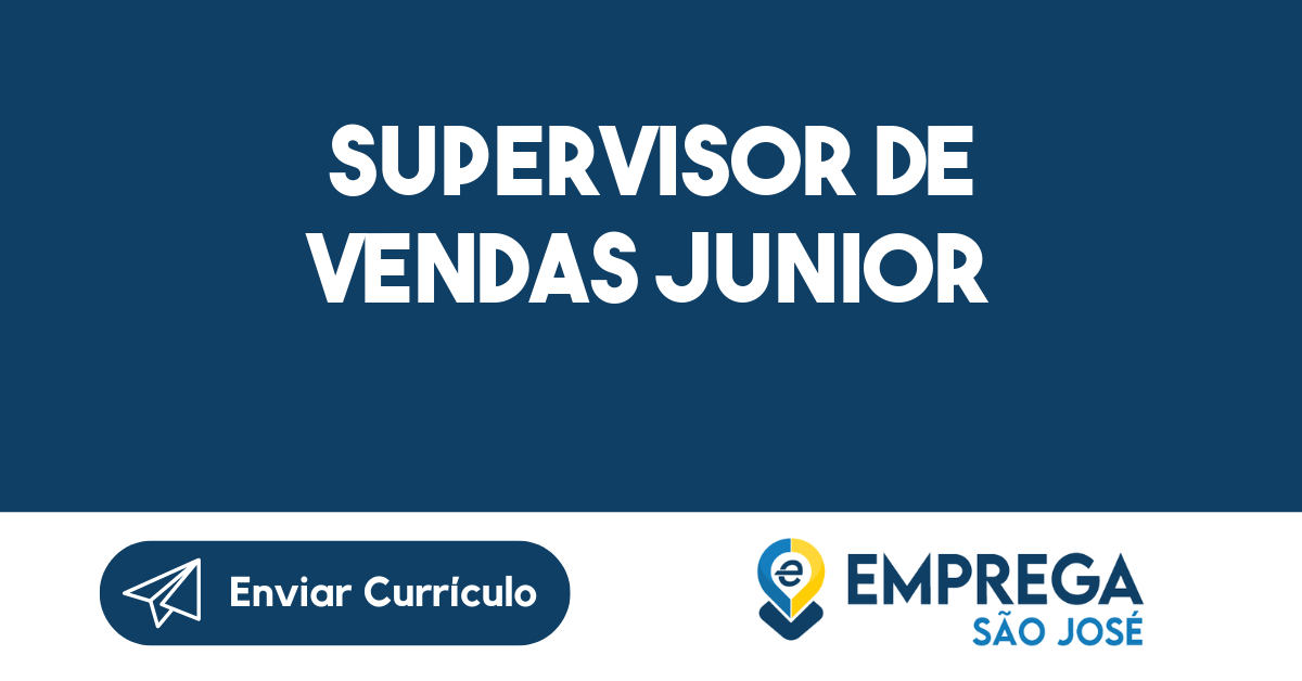 Supervisor de Vendas Junior-Jacarei - SP 63