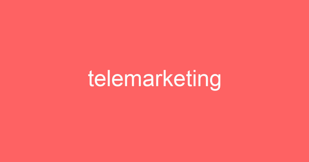 telemarketing 1