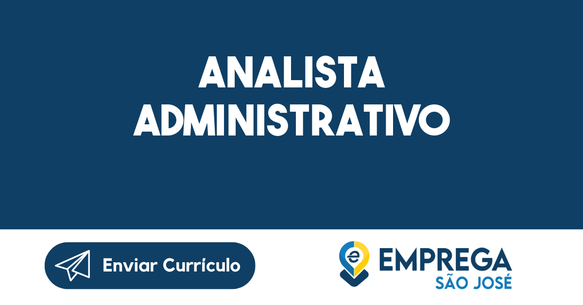 Analista Administrativo-São José dos Campos - SP 275