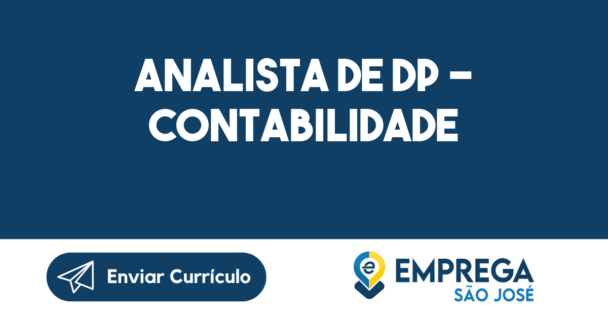 Analista de DP - Contabilidade-São José dos Campos - SP 319