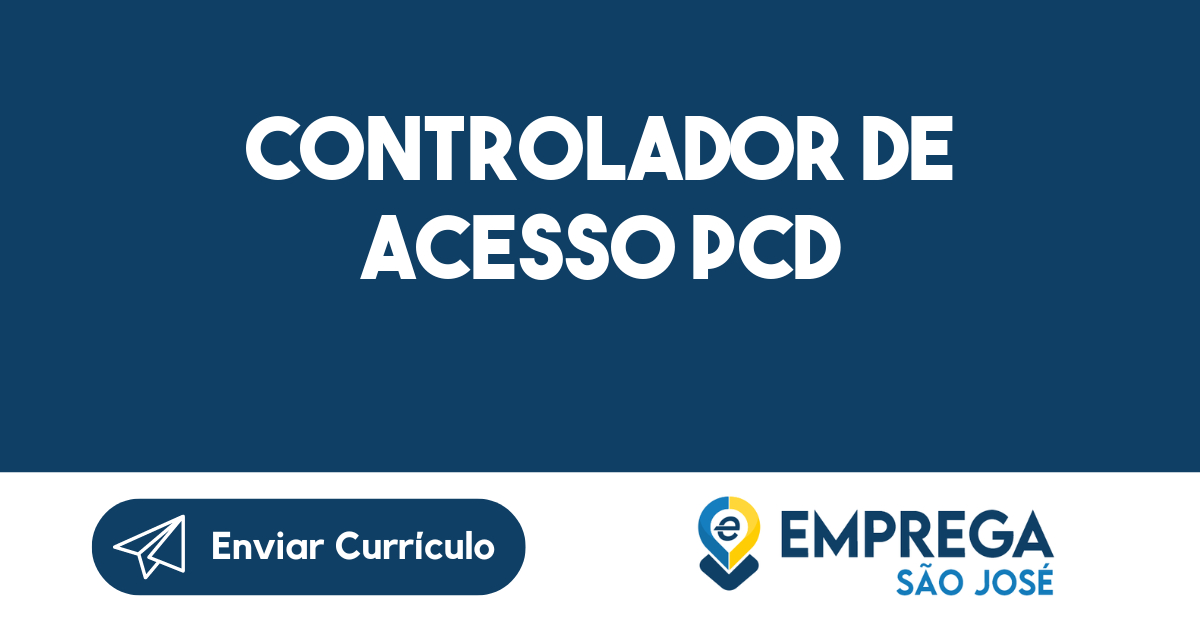 Controlador de Acesso PCD-São José dos Campos - SP 51