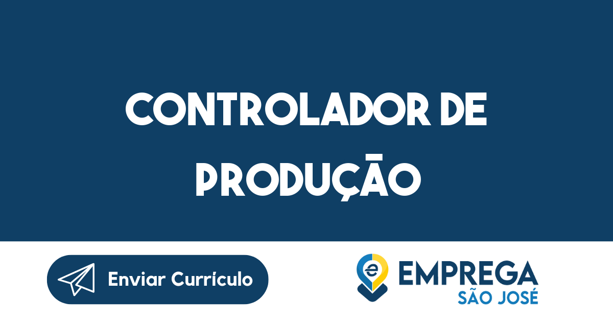 Controlador de Produção-São José dos Campos - SP 1