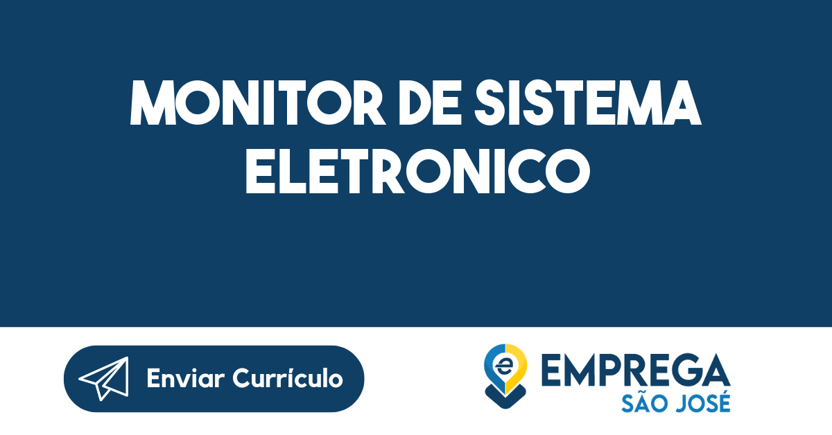 MONITOR DE SISTEMA ELETRONICO-São José dos Campos - SP 1