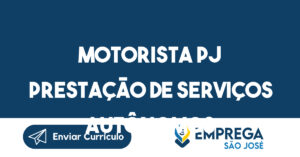 MOTORISTA PJ PRESTAÇÃO DE SERVIÇOS AUTÔNOMOS-São José dos Campos - SP 11
