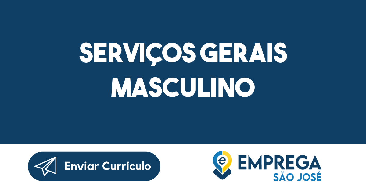 Serviços Gerais Masculino-São José dos Campos - SP 3