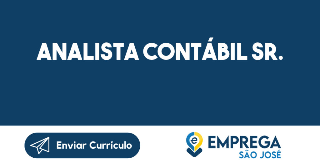 Analista Contábil Sr.-Jacarei - SP 1 Analista Contábil Sr.-Jacarei - SP 1