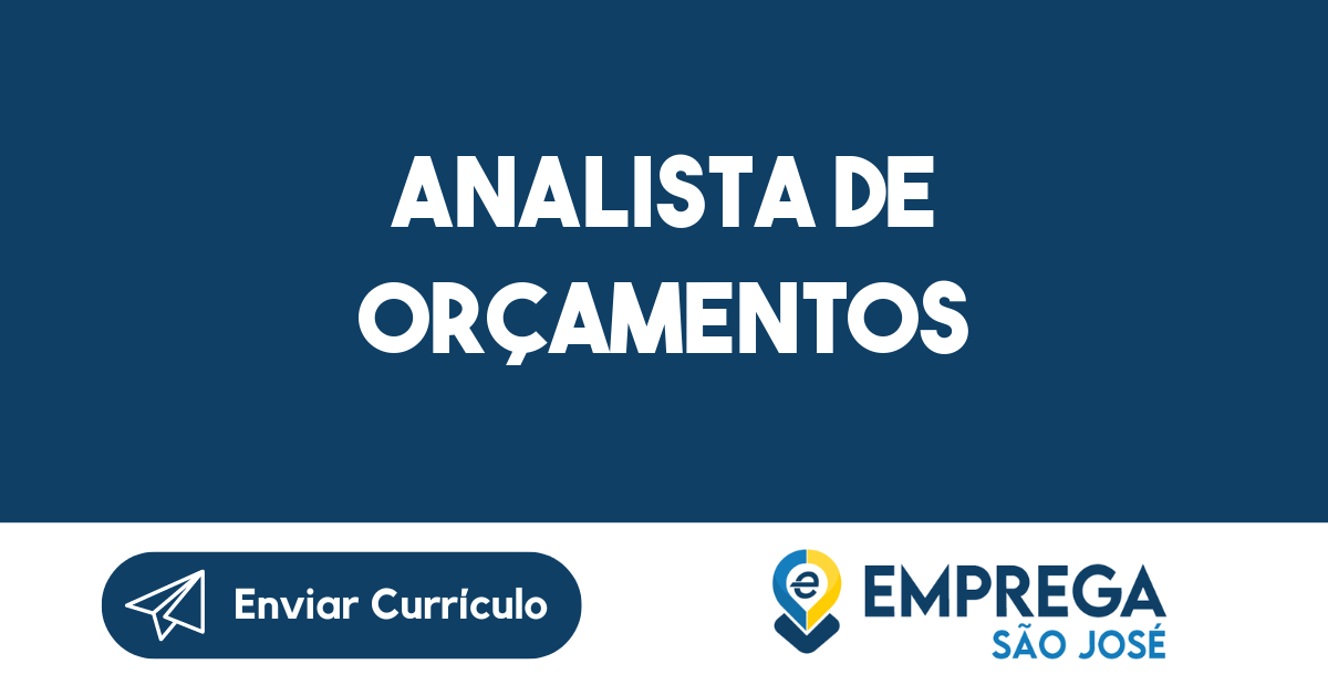 Analista de Orçamentos-São José dos Campos - SP 1