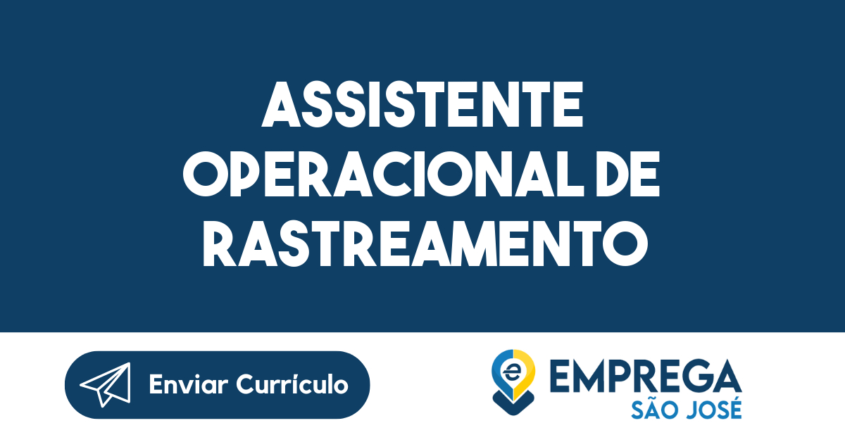 Assistente Operacional de Rastreamento-Guararema - SP 19