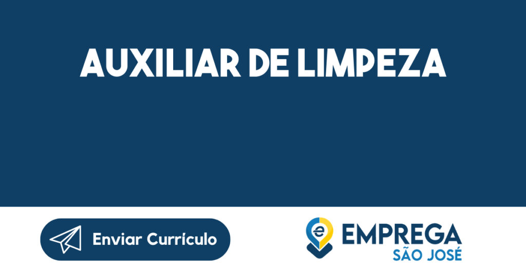 Auxiliar de Limpeza-Jambeiro - SP 1