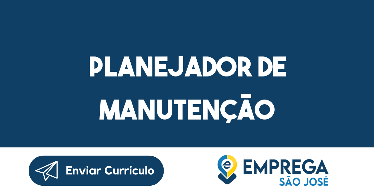 Planejador de Manutenção-São José dos Campos - SP 111