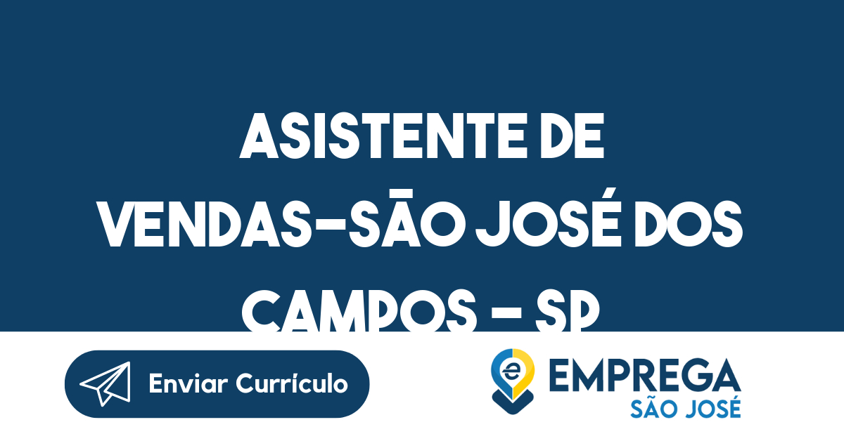 Asistente de vendas-São José dos Campos - SP 1