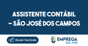 Assistente Contábil – São José dos Campos – SP 3