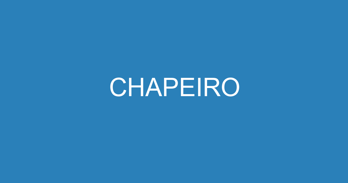 CHAPEIRO 317