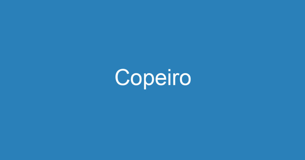 Copeiro 1