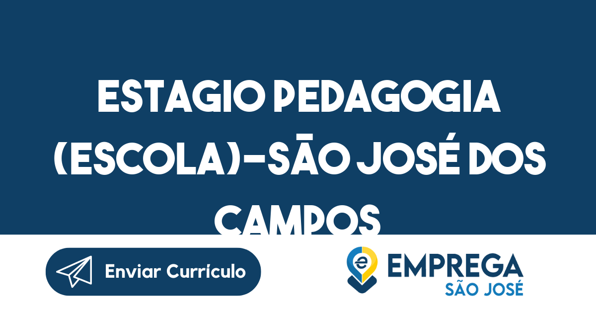 Estagio Pedagogia (Escola)-São José dos Campos - SP 161