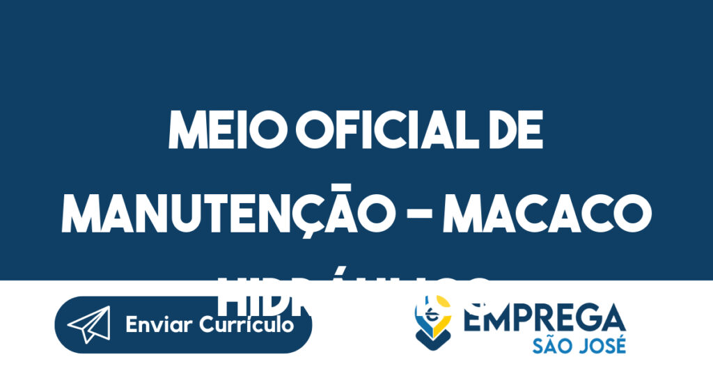 Meio Oficial de manutenção - macaco hidráulico 1