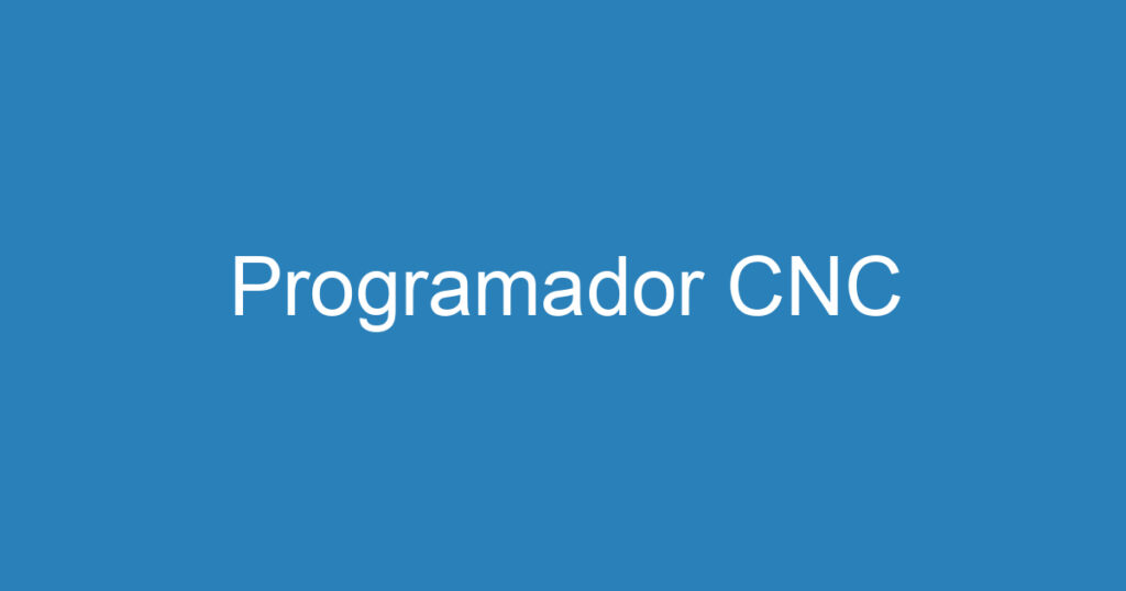 Programador CNC 1