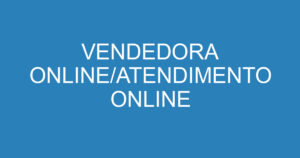VENDEDORA ONLINE/ATENDIMENTO ONLINE 2