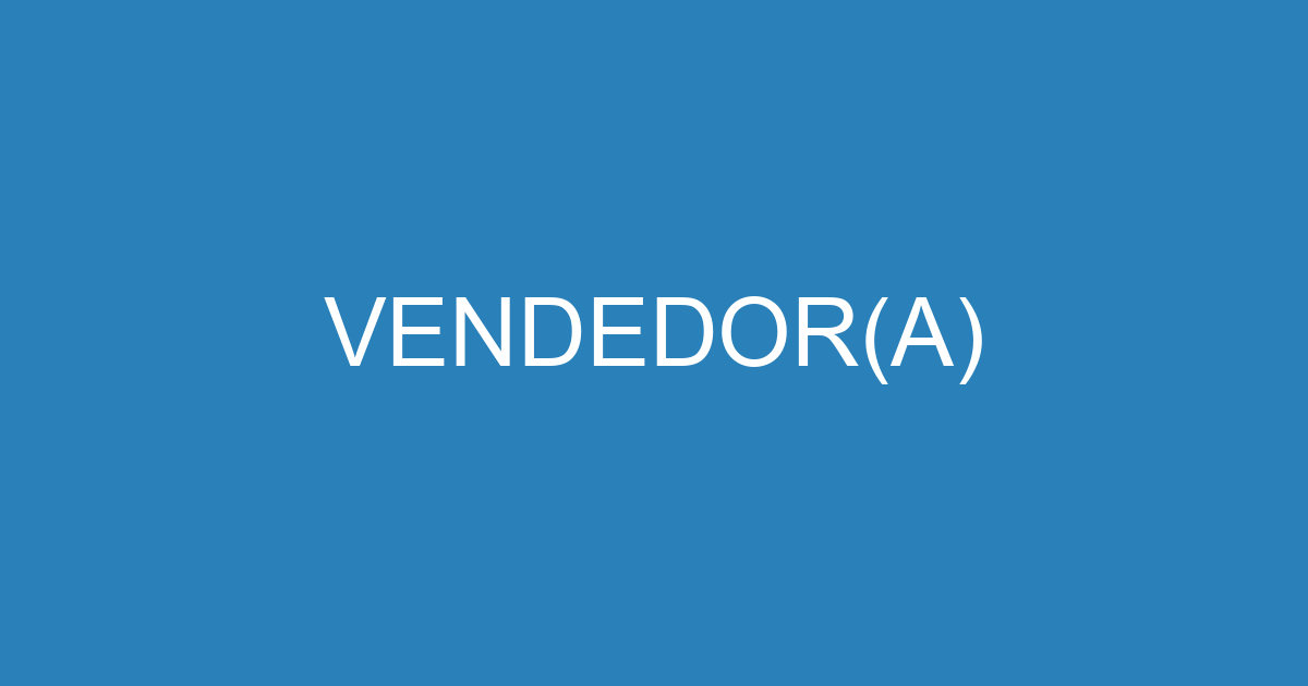 VENDEDOR(A) 1