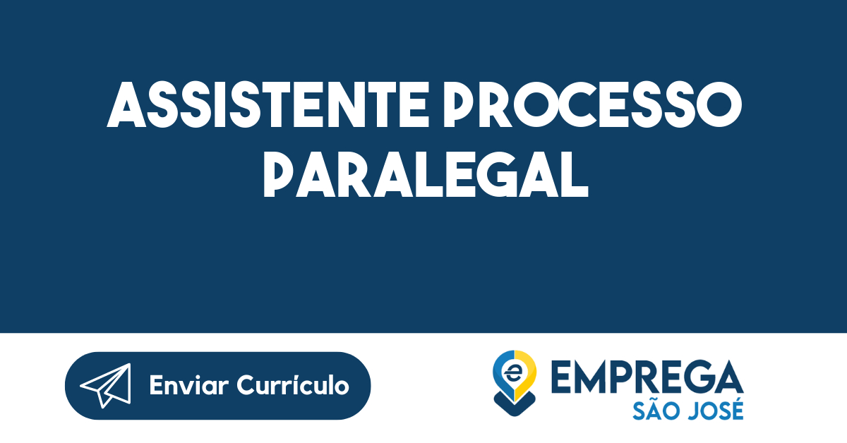 Assistente Processo Paralegal 1