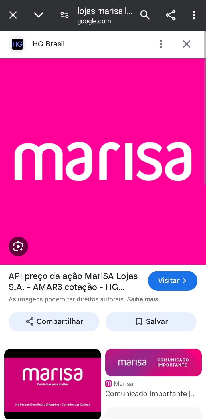 Logo Lojas marisa 