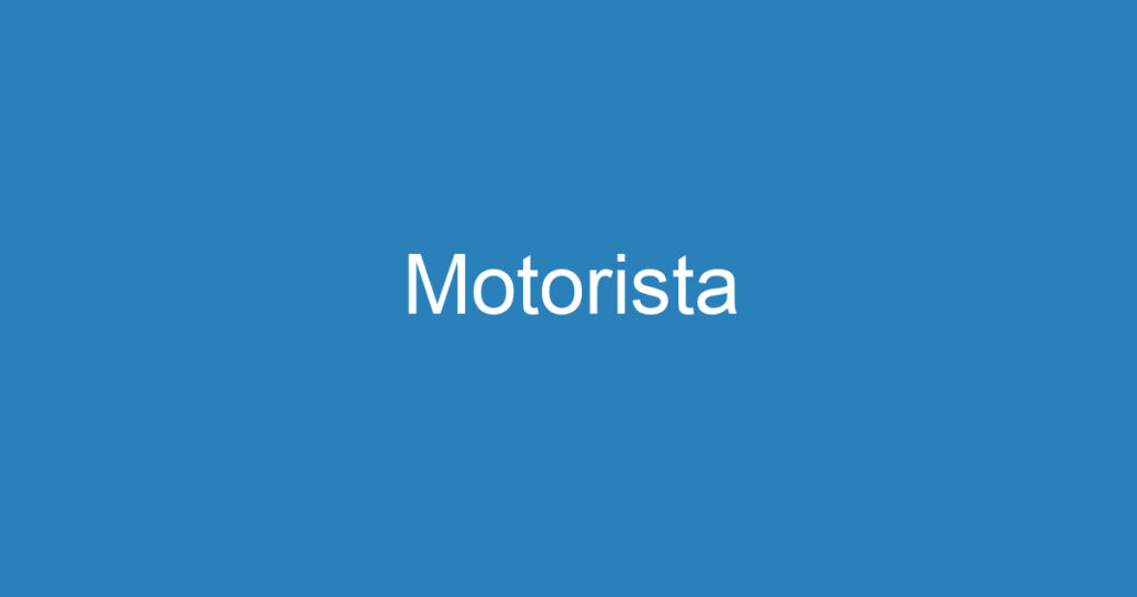 Motorista 1 Motorista 1