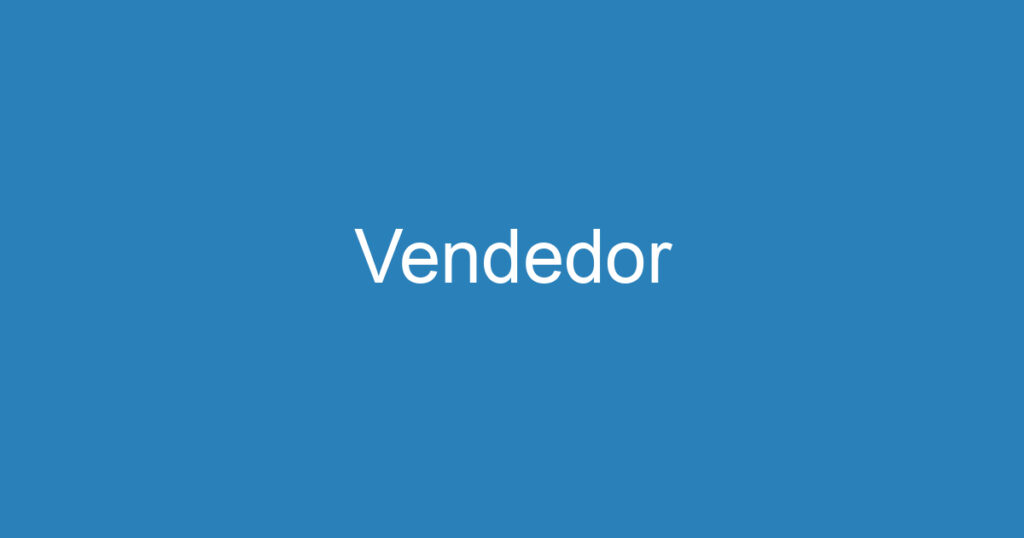 Vendedor 1 Vendedor 1