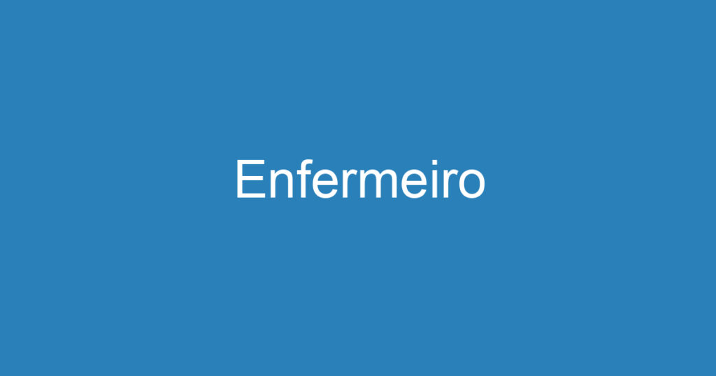 Enfermeiro 1 Enfermeiro 1