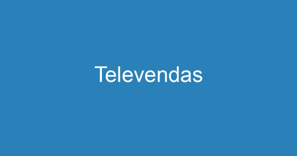 Televendas 1 Televendas 1