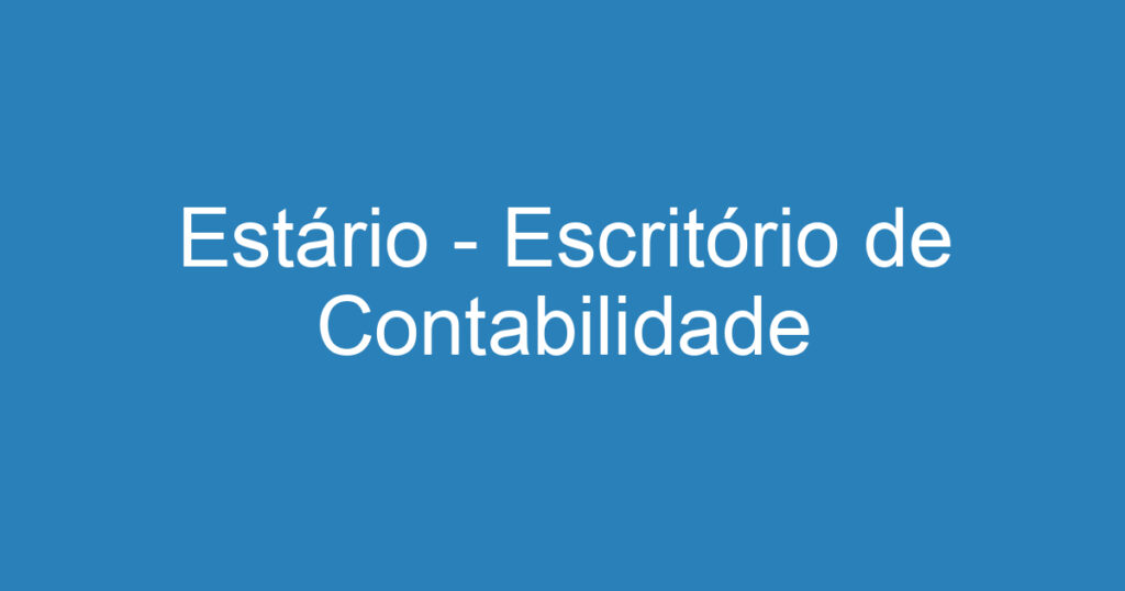 Estagiário - Ciências Contábeis ( Escritório de Contabilidade) 1 Estagiário - Ciências Contábeis ( Escritório de Contabilidade) 1