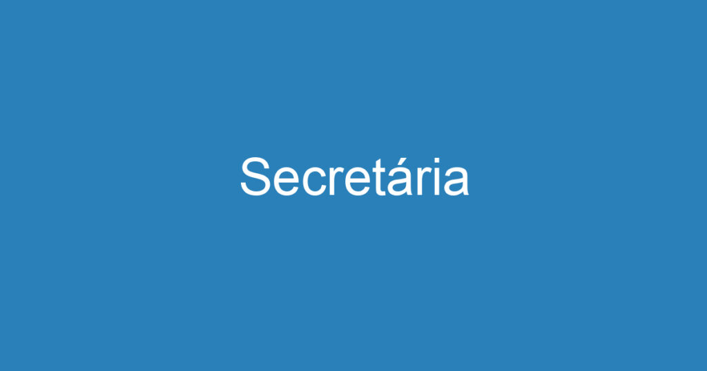 Secretária 1 Secretária 1