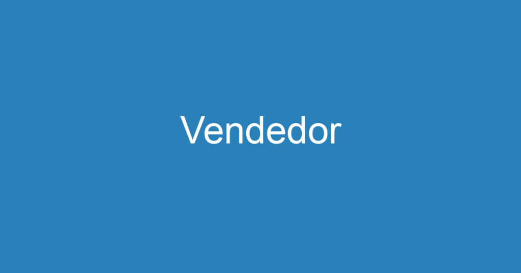 Vendedor 1 Vendedor 1
