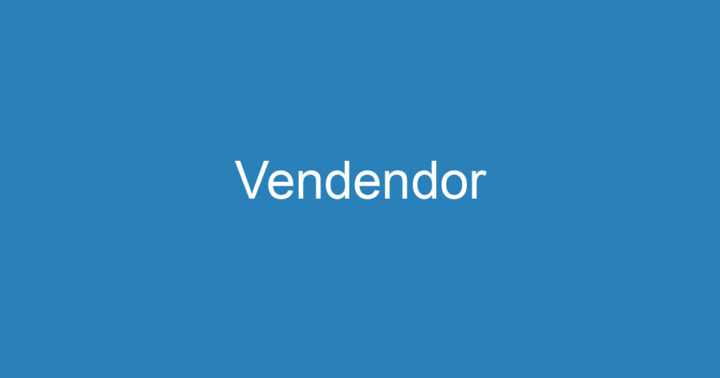 Vendendor 1 Vendendor 1