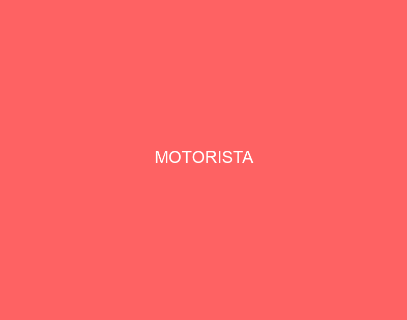 MOTORISTA 1 MOTORISTA 1