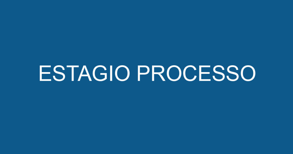ESTAGIO PROCESSO 1