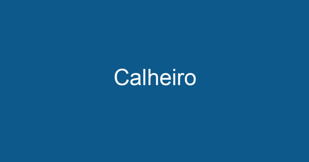 Calheiro 1 Calheiro 1