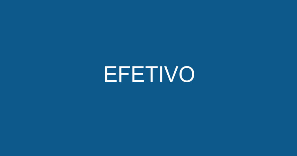 EFETIVO 1 EFETIVO 1