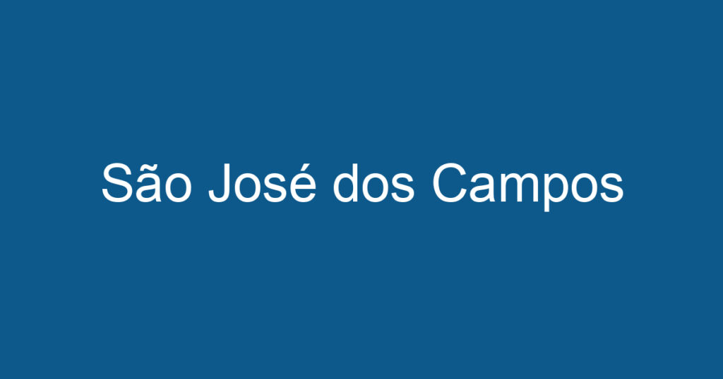 São José dos Campos 1