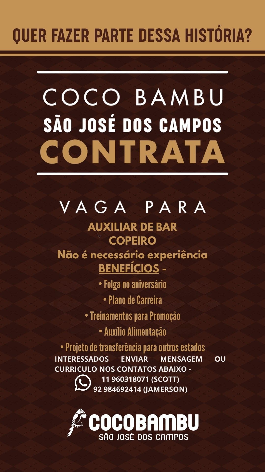 Logo Coco Bambu São José dos Campos 