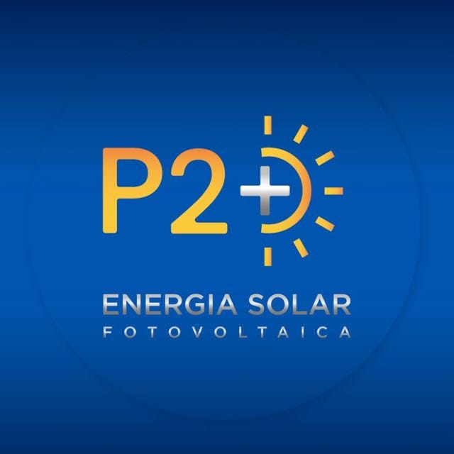 Logo P2+ Energia Solar Fotovoltaica