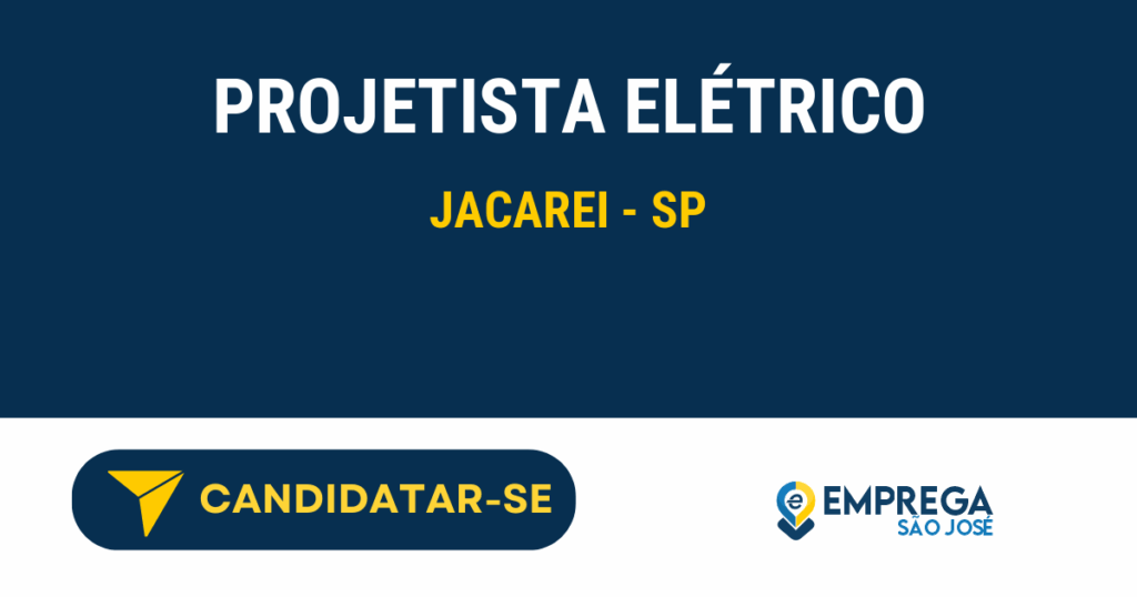 Projetista Elétrico 1 Vaga de Emprego PROJETISTA ELÉTRICO - Jacarei - SP