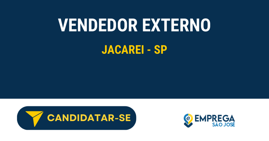Vendedor Externo 1 Vaga de Emprego VENDEDOR EXTERNO - Jacarei - SP